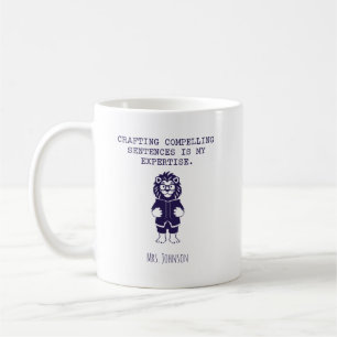 Caneca De Café Especialização em Frases Compelidoras