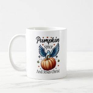 Caneca De Café Especiaria de abóbora e Cristo de Jesus