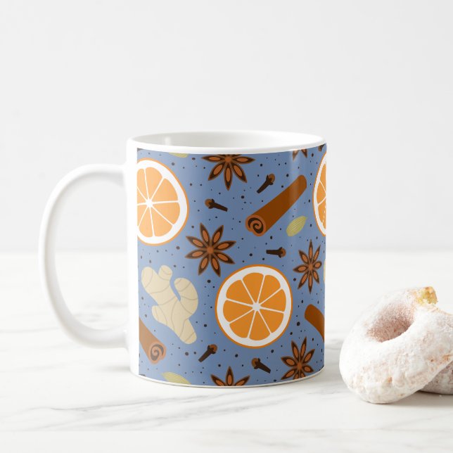 Caneca De Café Especiarias de Natal (Com Donut)