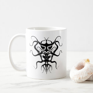 Caneca De Café Espécie alienígena Tatuagem Tribal Design - pret