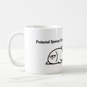 Caneca De Café Espécies Protegidas Não Perturbe Salgado Preguiços