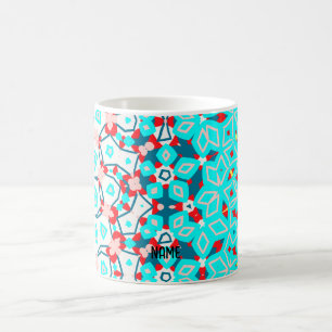 Caneca De Café Espectacular Vermelho, Amarelo e Azul