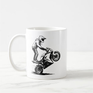 Caneca De Café Espectáculo de Moto Esportiva