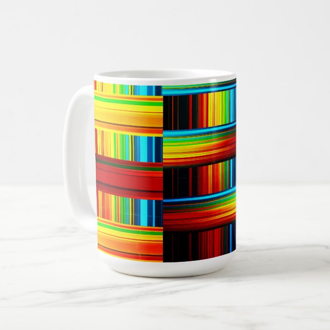 Caneca De Café Espectro de Cores (Frente Esquerda)