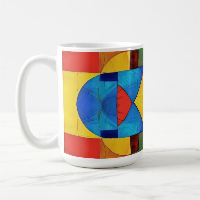 Caneca De Café Espectro Geométrico (Esquerda)