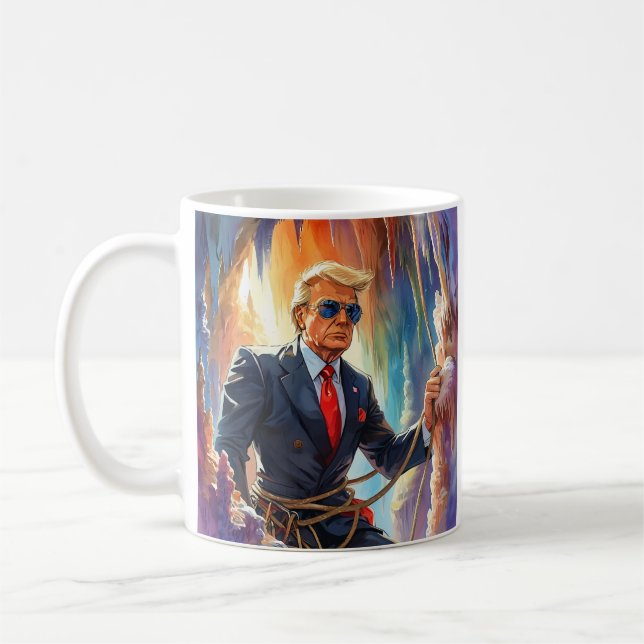 Caneca De Café Espelhamento de galhardetes em uma bela Caverna MA (Esquerda)