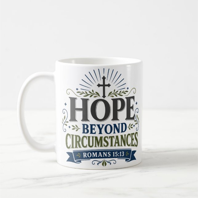 Caneca De Café Esperança Além das Circunstâncias Devocional Diári (Esquerda)