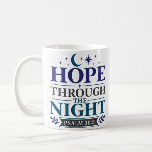 Caneca De Café Esperança Através da Noite Citação Cristã de Esper
