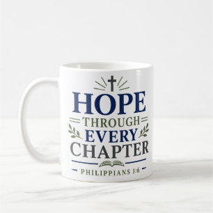 Caneca De Café Esperança Através de Todos os Capítulos Encorajame