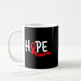 Caneca De Café Esperança de Aids Fita Vermelha Dia Mundial de Aid