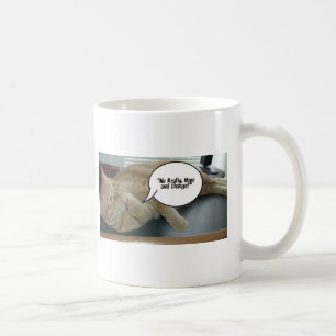 Caneca De Café Esperança e mudança/Humor de gato