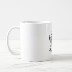 Caneca De Café Esperança em Cristo Pombo Cruz Design Cristão Vint