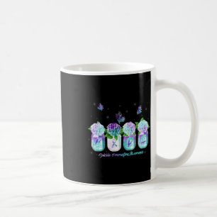 Caneca De Café Esperança Hidrangea Flor Borboleta Suicídio Preven