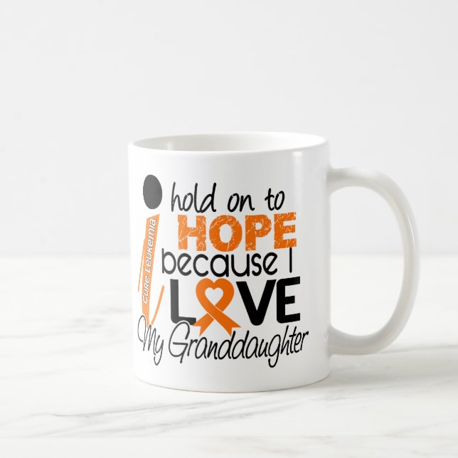 Caneca De Café Esperança para minha leucemia da neta (Direita)