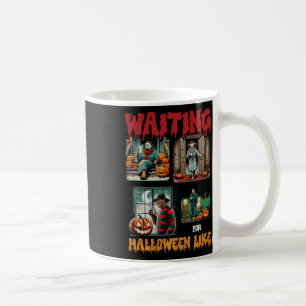 Caneca De Café Esperando O Halloween Como Assassinos Filme Horror
