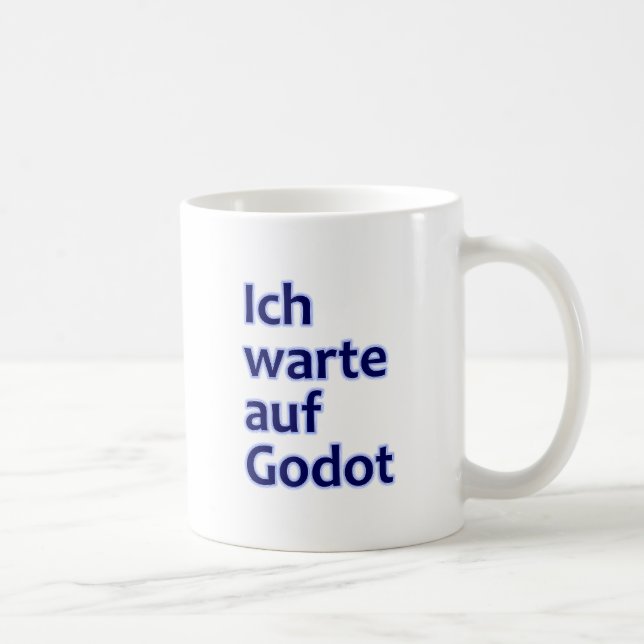 Caneca De Café Esperar por Godot (Direita)