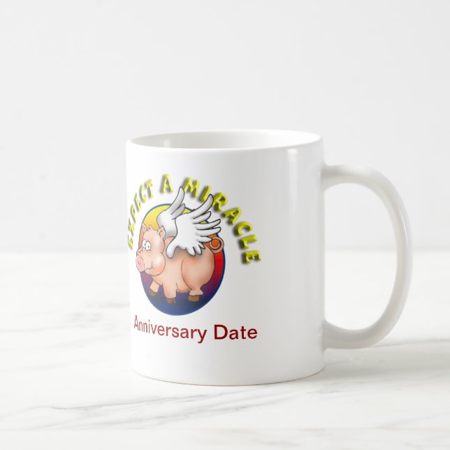 Caneca De Café Espere um milagre --- Reconhecimento do AA (Direita)