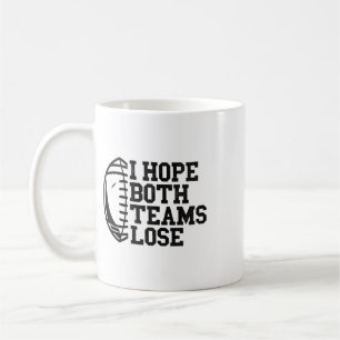 Caneca De Café Espero que ambas as equipes percam Feminino Mascul