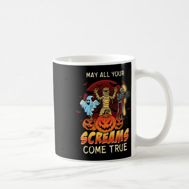 Caneca De Café Espetáculo Assustador Monstros Fantasma Engraçado  (Direita)