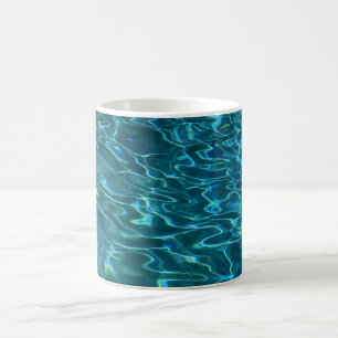 Caneca De Café Espetáculo de águas salgadas do oceano azul Elegan