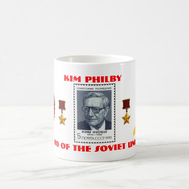 Caneca De Café Espião britânico Kim Philby, herói da União (Centro)
