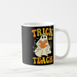 Caneca De Café Espinho Ou Ensino Do Ensino Do Halloween Retro Fan