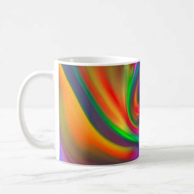 Caneca De Café Espirais de fundo abstrato Soft II (Esquerda)