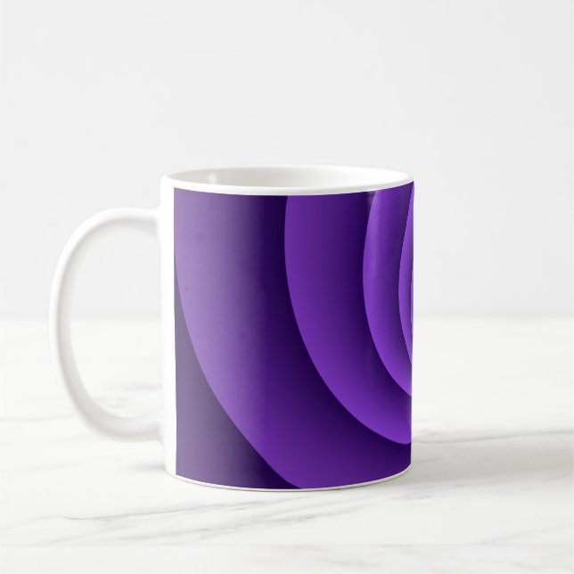 Caneca De Café Espirais de fundo abstrato soft IV (Esquerda)