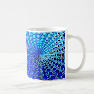 Caneca De Café Espiral azul da ostra