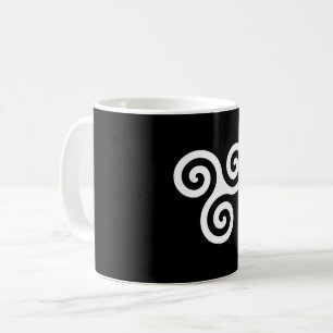 CANECA DE CAFÉ ESPIRAL CELTICO TRISKELION TRIPLO