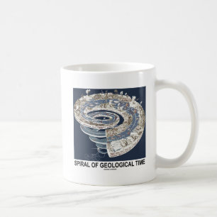 Caneca De Café Espiral do Tempo Geológico da História da Terra 