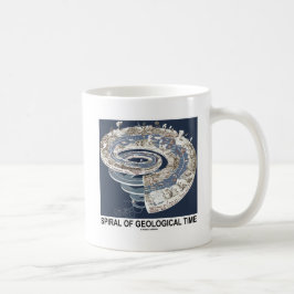 Caneca De Café Espiral do Tempo Geológico da História da Terra Es
