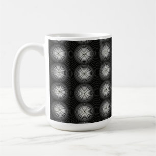 Caneca De Café Espiral Preto E Branco