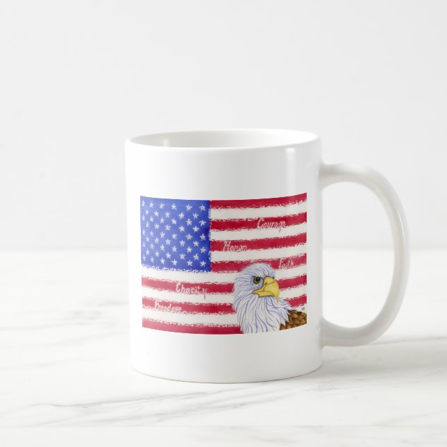 Caneca De Café Espírito americano (Direita)