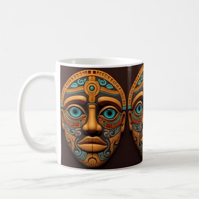 Caneca De Café Espírito Andino Peruano: Essência de Chakana (Esquerda)