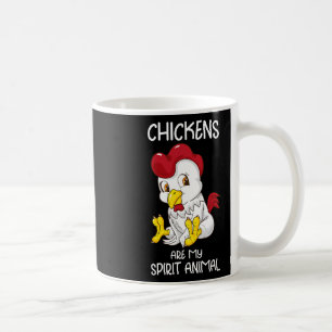 Caneca De Café Espírito Animal Galinha Mulheres Criadora de Galin