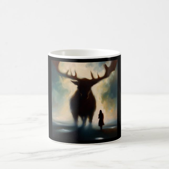Caneca De Café Espírito Animal Moose 2 (Centro)