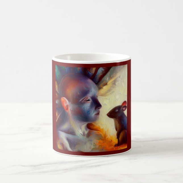 Caneca De Café Espírito Animal Rato 2 (Centro)