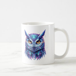 Caneca De Café Espírito de Coruja Quântica de Sabedoria