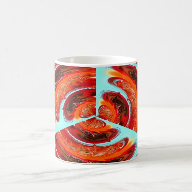 Caneca De Café Espírito de fogo laranja-arte (Centro)