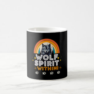 Caneca De Café Espírito de Lobo Dentro de