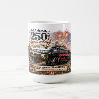 Caneca De Café "Espírito de Roanoke" 611 Máquina a Vapor