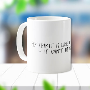 Caneca De Café Espírito Engraçado Como Uma Citação Sem Barrig