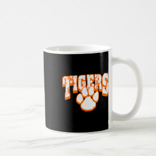 Caneca De Café Espírito Escolar dos Tigres de Volta à Escola O