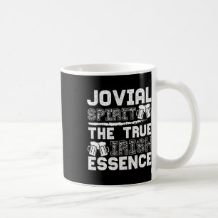Caneca De Café Espírito Jovial Verdadeira Essência Irlandesa Cerv