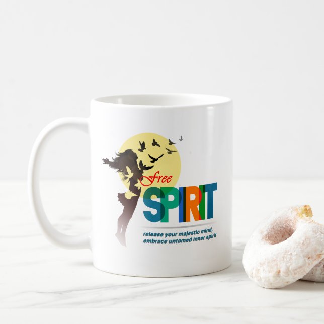 Caneca De Café Espírito Livre | 13# Mug Clássico (Com Donut)