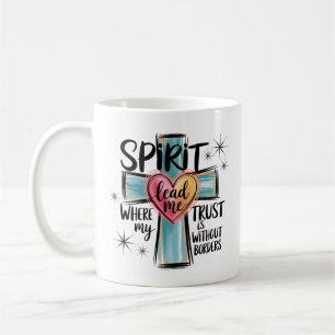 Caneca De Café Espírito Me Leva Ao Café Cristão