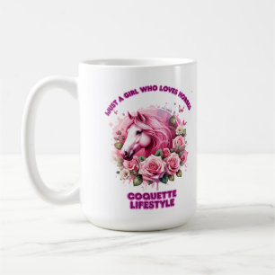 Caneca De Café "Espírito Rosa selvagem" Camisa de Coquette Mulher