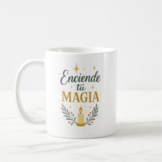 Caneca De Café ✨ “Espíritu Navideño” – Diseño Caligráfico Festivo