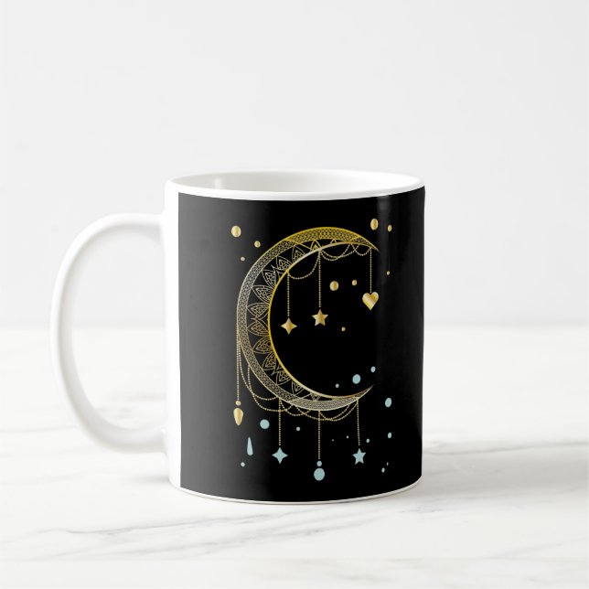Caneca De Café Espiritualidade Sun Crescente Moon Kawaii (Esquerda)